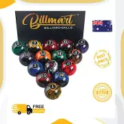 Billmart Premium Billiard Balls Pool Table Accessories 2-1/4" Regulation Size 16