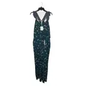 Matilda Jane Evergreen Dream Jumpsuit Size Small Green Pattern Sleeveless Womens