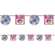 CD and Floppy Disk Garland Banner
