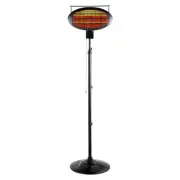 Optimus 1500 Watt 4710 BTU Portable Outdoor Infrared Patio Heater Black