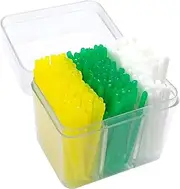 (300 Pcs) - Household, Travel Portable Disposable Plastic Curved Hook Toothpicks, Teeth Cleaning Tool, Anti-slip Handle Design (300 Pcs)