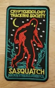 Bigfoot Sasquatch Embroidered Iron/Sew-On Patch Cryptozoology Tracking Society