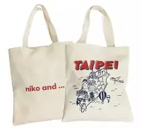 在飛比找Yahoo!奇摩拍賣優惠-全新 正版 niko and...TAIPEI台灣限定帆布包