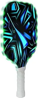 Pickle Ball Racket | LED Fiberglass Lightweight Pickleball Racket,Anti-Slip Pickleball Accessories Comfortable Grip Outdoor Supplies for Women & Beginners