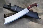 Custom Handmade Carbonsteel Blade Survival Chopper Machete | Hunting Machete