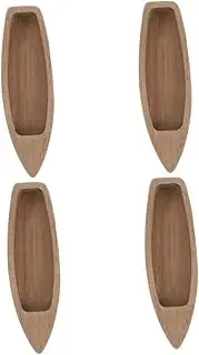 Gatuida 4pcs Rustic Wood Craft Boat Ornament Unfinished Boat Model for Home Study Room Decor