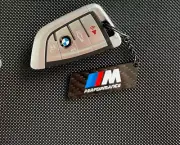 Genuine Carbon Fiber M Performance Keychain Keyring For BMW M2 M3 M4 X3MX4M X5M