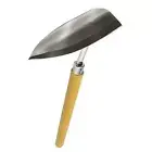 Japanese Garden Landscaping Triangle Hoe with Stainles Steel Blade & Wood Handle
