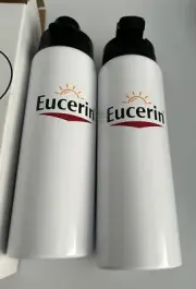 2 Eucerine Logo Insulated Water Bottles 16 Oz. NEW