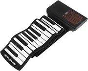 SWOOMEY Keys Portable Electronic Piano Foldable Keyboard Musical Instrument with Tones Rhythms Demo Songs for Beginners Music Enthusiasts Battery Operated