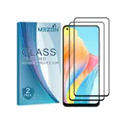 2 Pack Mezon Oppo A78 4g Full Cover Tempered Glass Screen Protectors