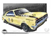 Bathurst Legends 1968 HK GTS 327 MONARO MCPHEE / MULHOLLAND A1 STRETCHED CANVAS