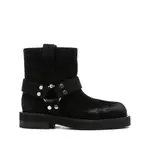 [3juin] 3juin Steve Buckle-strap Suede Boots 40 IT BLACK