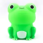 Frog Night Lamp Dimmable Silicone Table Lamp Gift for Boys Girls(Colorful Light)