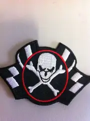 Iron On Patch - Skull Flag Crossbones