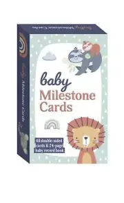 HINKLER Baby Milestone Cards and 24 Page Baby Record Book Set Newborn Gifts