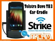 STRIKE ALPHA CAR CRADLE BUILT-IN FAST CHARGER SECURE HOLD FOR TELSTRA DAVE T83