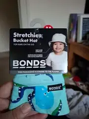 BNWT Baby's Bonds Stretchies Summer Bucket Hat Size M 00-0 Pick Up Avail.