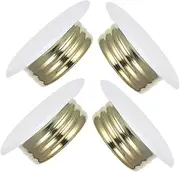CATIEBYE Metal Fire Sprinkler Head Protectors Decorative Pipe Covers 4pcs Flange for Fire Sprinkler Heads White Concealed Easy to Install