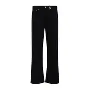 [Alexander Mcqueen] Alexander Mcqueen-Black Straight Leg Cotton Jeans-Uomo 50 IT