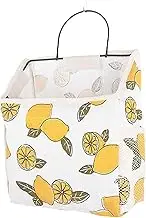 Hanging Storage Organiser Bag，Durable Linen Hangings with Hook Cotton Large Capacity Wall Door Hanging Dorm Room Home Storage (Color : White Pink, Size : One Size) (Color : White Yellow, Size : O