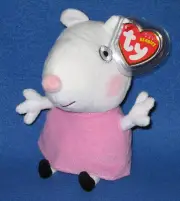 TY SUZY SHEEP (UK EXCLUSIVE - PEPPA PIG) - MINT with MINT TAGS