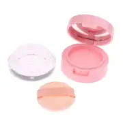 Empty Loose Powder Jar Puff Box Cosmetic Container Case with Sifter Mirror