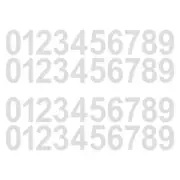 4 Sets Wheelie Bin Numbers Self Adhesive Mailbox Door Stickers