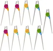 Training Chopsticks, Easy-to-Use Helper for Beginners, Right or Left Handed, Reusable Ergonomic Learning Chopstick for Sushi, Noodles, Rice, Non-slip Training Chopsticks for First-Time Users (9 Pairs)