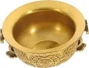 DOITOOL Golden Decorative Cornucopia Delicate Brass Ornament Home Decor for Wealth for Party Congratulations
