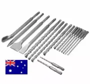 17PCS - SDS Plus Drill Bit Chisel Set Suit Ramset Hilti Milwaukee Makita Irwin