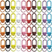 50PCS Colorful Metal Lobster Claw Clasps Swivel Lanyards Trigger Snap Hooks S...