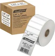 2.25" X .75" Thermal Labels | 4 Rolls | 7120 Labels | Fits Zebra, Munbyn, Rollo,