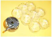 10 BOBBINS 1 BOBBIN CASE BROTHER LS1217,LS1520,LS2125,LS2250,LS2720,LS2725,2820