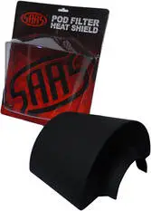SAAS Black Filter Heat Shield Suits 76mm Neck Pod Filter - SPFHS01B