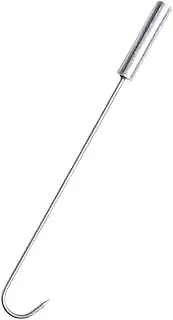 Ciieeo Professional Ergonomic Meat Hook Flipper Sturdy BBQ Turner for Grilling Pork Long Handle Design for Safe Cooking