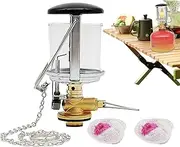 Petrol Lantern | Torch Lamp,Camping Equipment Supplies, Copper Lamp Garden Glass Lamp for Outdoor Fishing Picnic