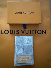 Louis Vuitton Grey DAMIER SALT Pocket Organiser Wallet NEW AUTHENTIC LV Canvas