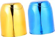 KICHOUSE Stylish Plastic Dice Cup 2PCS Collapsible Wine Cups Bar Game Accessory Dice Storage Party Toy