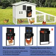 Solar Chicken Coop Door, Automatic Chicken Door, Solar Powered & USB Charging