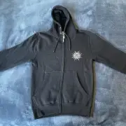 Empyre Women’s Long Sleeve Full Zip Black Hooded Sweatshirt Small NWT