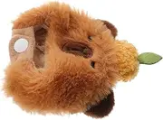 JECOMPRIS Doll Clothes Doll Halloween Hat Animal Costume Hat Dress up Plush Cap Stuffed Animal Dress up Cap Guinea Pig Headgear Light Brown Plush