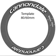 Cannondale Large Wheel Vinyl Custom Decals Stickers Bike Replacement Protective