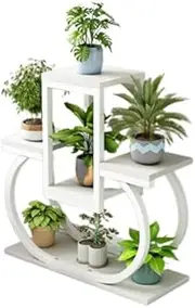 Plant Stand,Fashion Plant Stand Indoor Creative Heart Shape Plant Shelf Indoor Outdoor Wood Plant Display Rack Multiple Plants Tiered Flower Rack Table Modern Plant Pot Stand For Balcony Ga