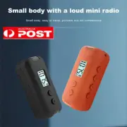 Mini Pocket FM Radio Portable 64-108MHZ Radio Receiver w/ LCD Display Mp3 Player