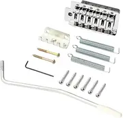 UPKOCH Ga205 6 String Tremolo Bridge Saddle for Electric Guitar Single Tremolo System Metal Finish Guitar Accessories