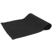 French Country Rans Table Runner Hemstitch Black 33x135cm