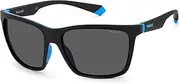 [Polaroid] Unisex PLD 2126/S Sunglasses, Black Azure, 58 mm