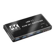 2 in 1 Out HDMI KVM Switch Dual Monitor HDMI KVM Switch With 2* USB Data Cable