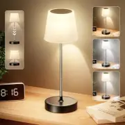 Cordless Table Lamps, Portable Retractable Light Pole Desk Lamp, 3000mAh Batt...